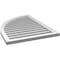 Ekena Millwork Quarter Round Top Left Surface Mount PVC Gable Vent w/ 2"W x 1-1/2"P Brickmould Frame, 26"W x 36"H GVPQL26X3602SF - alternate 5